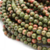 Shop 6mm Natural Unakite Smooth Round Beads