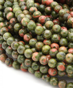 Shop 6mm Natural Unakite Smooth Round Beads