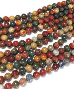 Shop 6mm Natural Picasso Jasper Smooth Round Beads