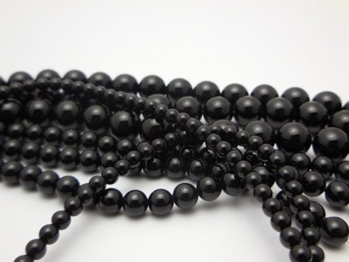 Shop 6mm Natural Black Onyx Smooth Round Beads