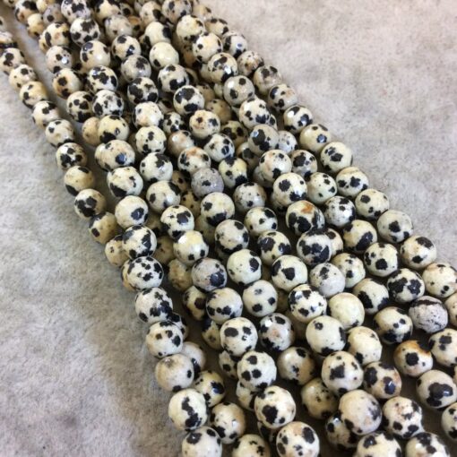 Shop 6mm Natural Dalmatian Jasper Smooth Round Beads
