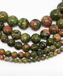 8mm unakite beads