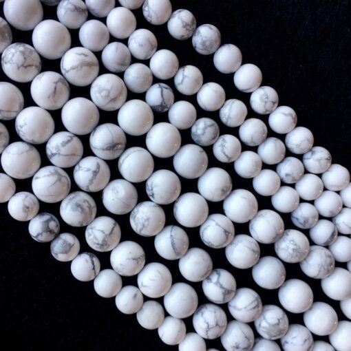 8mm white howlite beads