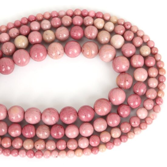 Shop 8mm Natural Pink Rhodonite Smooth Round Beads