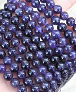 Shop 8mm Natural Amethyst Smooth Round Beads