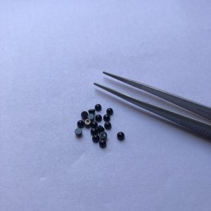 black spinel cabochon