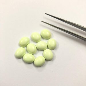 lemon chrysoprase cabochon