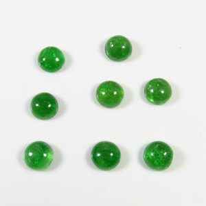 green garnet cabochon