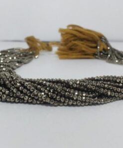Shop Natural Pyrite Faceted Round Beads Strand