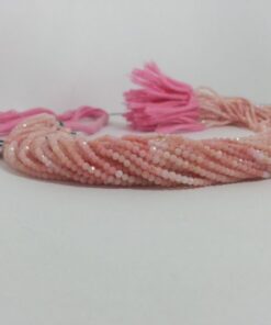 Shop Natural Pink Opal Faceted Round Beads Strand