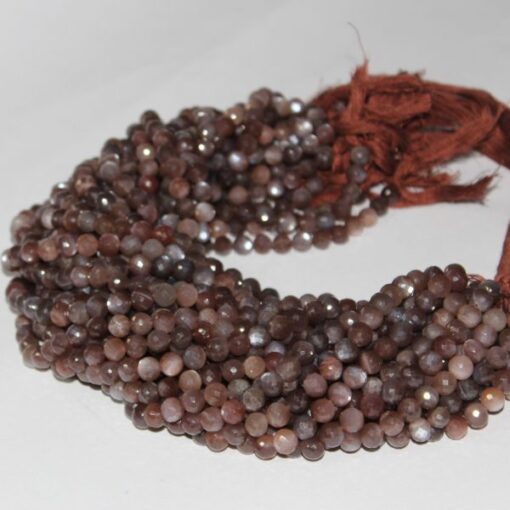Shop Chocolate Moonstone Faceted Round Beads
