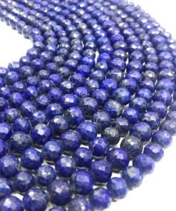 Shop Lapis Lazuli Faceted Round Beads Strand