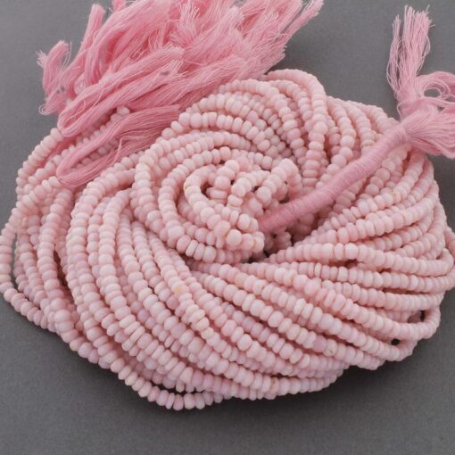 Shop Pink Opal Faceted Rondelle Beads Strand