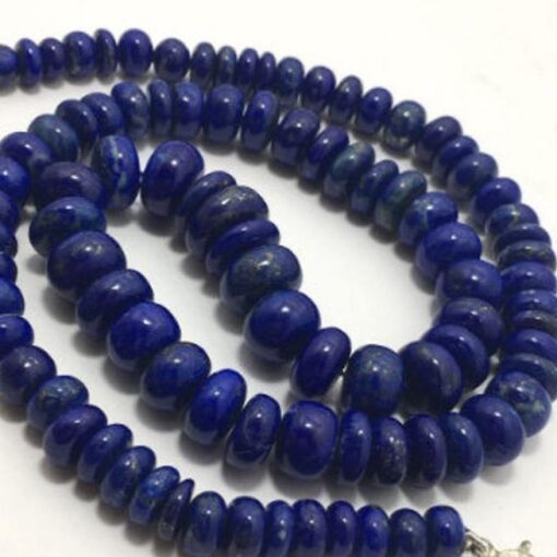 Shop Lapis Lazuli Smooth Rondelle Beads Strand