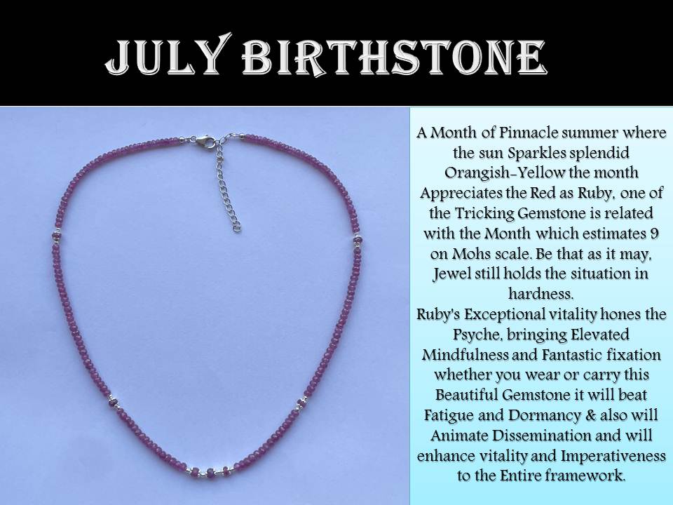 July Birthstone - Every Month has its own Gem!
