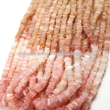 Shop Natural Pink Opal Smooth Square Beads Strand