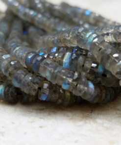 Shop Labradorite Faceted Heishi Tyre Beads Strand
