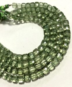 Shop Green Amethyst Faceted Box Beads Strand