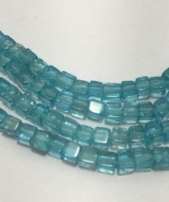 Shop Natural Blue Apatite Smooth Box Beads Strand