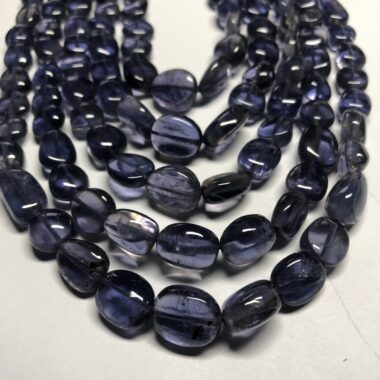 Shop Iolite Smooth Tumble Nuggets Beads Strand