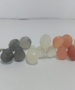 Shop Multi Moonstone Faceted Pear Beads Strand
