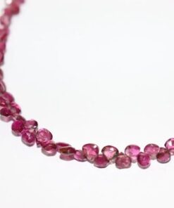 Shop Pink Tourmaline Faceted Heart Beads Strand