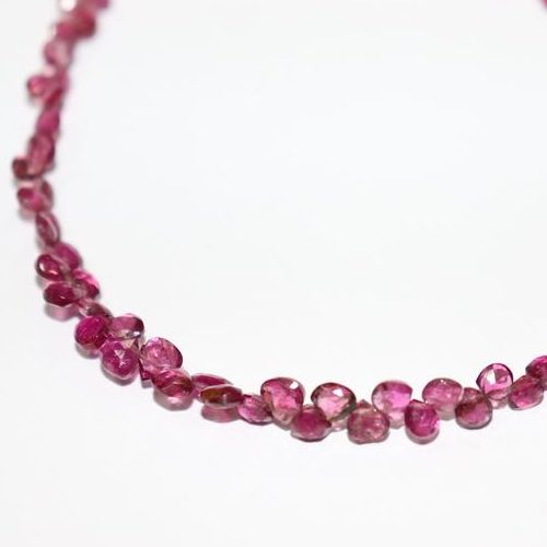 Shop Pink Tourmaline Faceted Heart Beads Strand - FREE SHIPPING