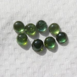 green tourmaline cabochon