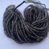 5mm Natural Smoky Quartz Stone Smooth Heishi Tyre Beads Strand