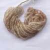 Shop Brown Imperial Topaz Stone Smooth Heishi Tyre Beads
