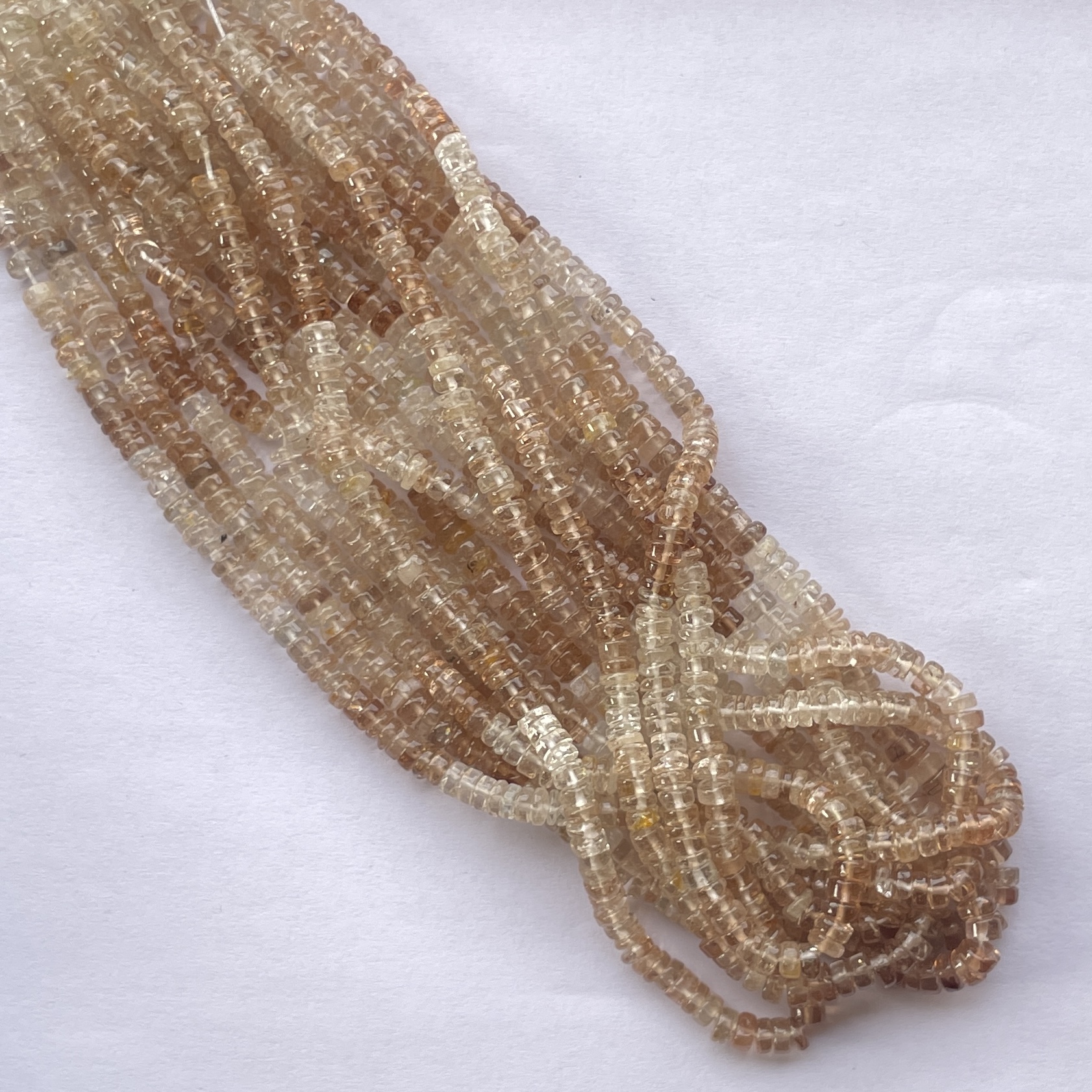 Shop Brown Imperial Topaz Stone Smooth Heishi Tyre Beads Shop Brown Imperial Topaz Stone Smooth Heishi Tyre Beads