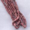 Shop 5mm 6mm Natural Thulite Stone Smooth Heishi Tyre Beads Strand
