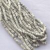 Shop 5mm 6mm Natural White Howlite Stone Smooth Heishi Tyre Beads Strand