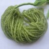 Shop 5mm 6mm Natural Peridot Stone Smooth Heishi Tyre Beads Strand
