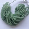 Shop 5mm 6mm Natural Green Strawberry Quartz Stone Smooth Heishi Tyre Beads Strand