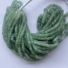 Shop 5mm 6mm Natural Green Strawberry Quartz Stone Smooth Heishi Tyre Beads Strand