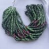 Shop 5mm 6mm Natural Ruby Zoisite Stone Smooth Heishi Tyre Beads Strand