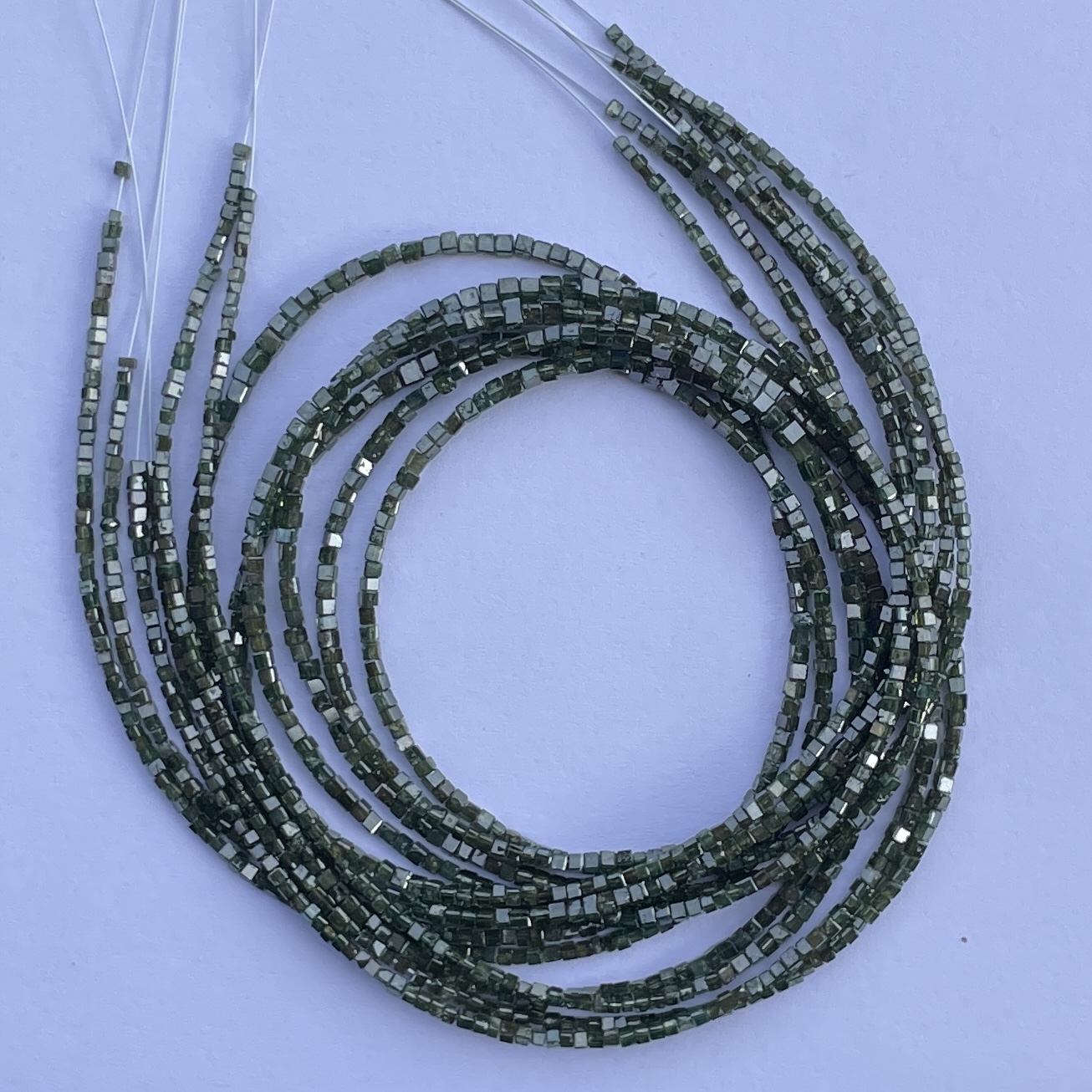 Shop 2mm 3mm Natural Green Diamond Faceted Cube Beads Shop 2mm 3mm Natural Green Diamond Faceted Cube Beads