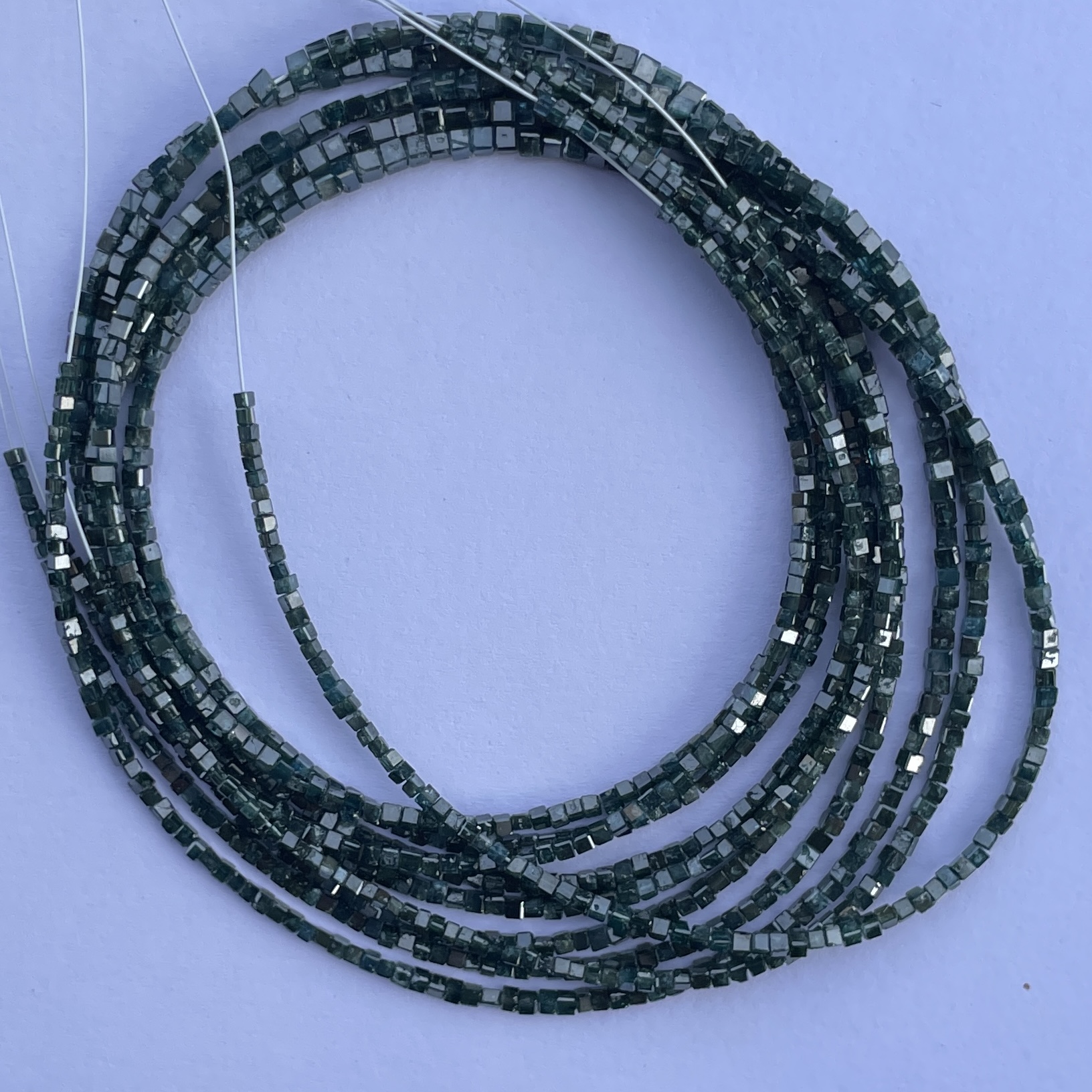Shop 2mm 3mm Natural Green Diamond Faceted Cube Beads Shop 2mm 3mm Natural Green Diamond Faceted Cube Beads