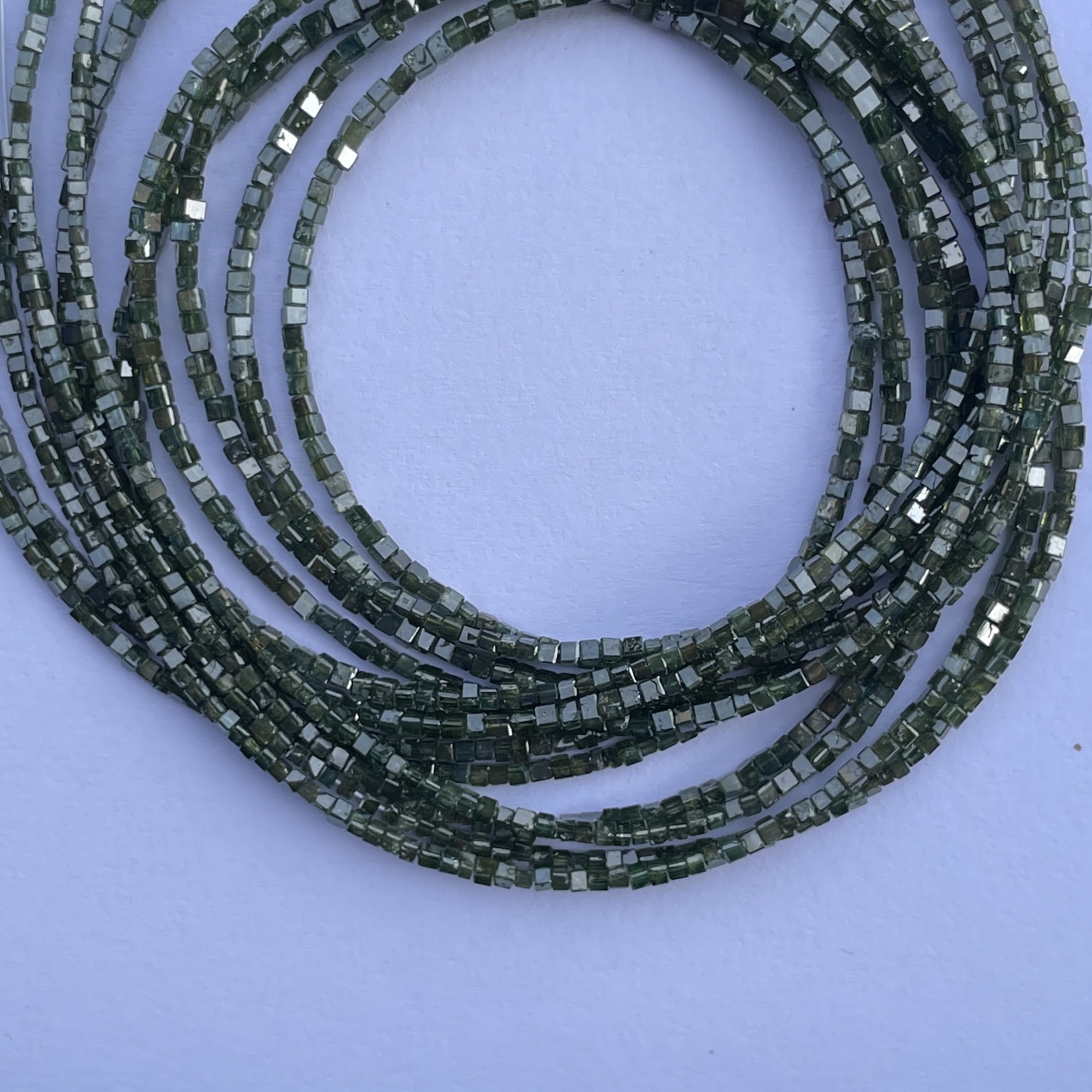 Shop 2mm 3mm Natural Green Diamond Faceted Cube Beads Shop 2mm 3mm Natural Green Diamond Faceted Cube Beads