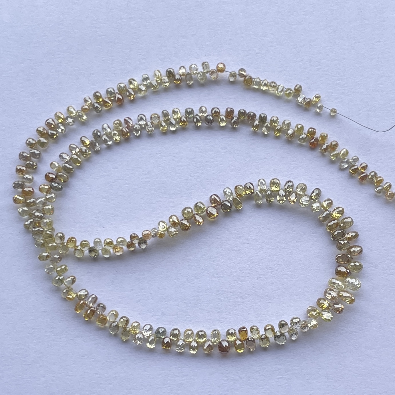 Shop 4mm 6mm Natural Fancy Color Diamond Faceted Drops Briolette Beads Strand Shop 4mm 6mm Natural Fancy Color Diamond Faceted Drops Briolette Beads Strand