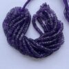 Shop 6mm 8mm Natural Purple African Amethyst Stone Faceted Heishi Beads Strand