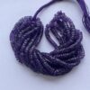 Shop 6mm 8mm Natural Purple African Amethyst Stone Faceted Heishi Beads Strand