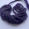 Shop 6mm 8mm Natural Purple African Amethyst Stone Faceted Heishi Beads Strand