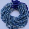 Shop 6mm 8mm Banded Blue Onyx Smooth Rondelle Beads
