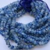 Shop 6mm 8mm Banded Blue Onyx Smooth Rondelle Beads