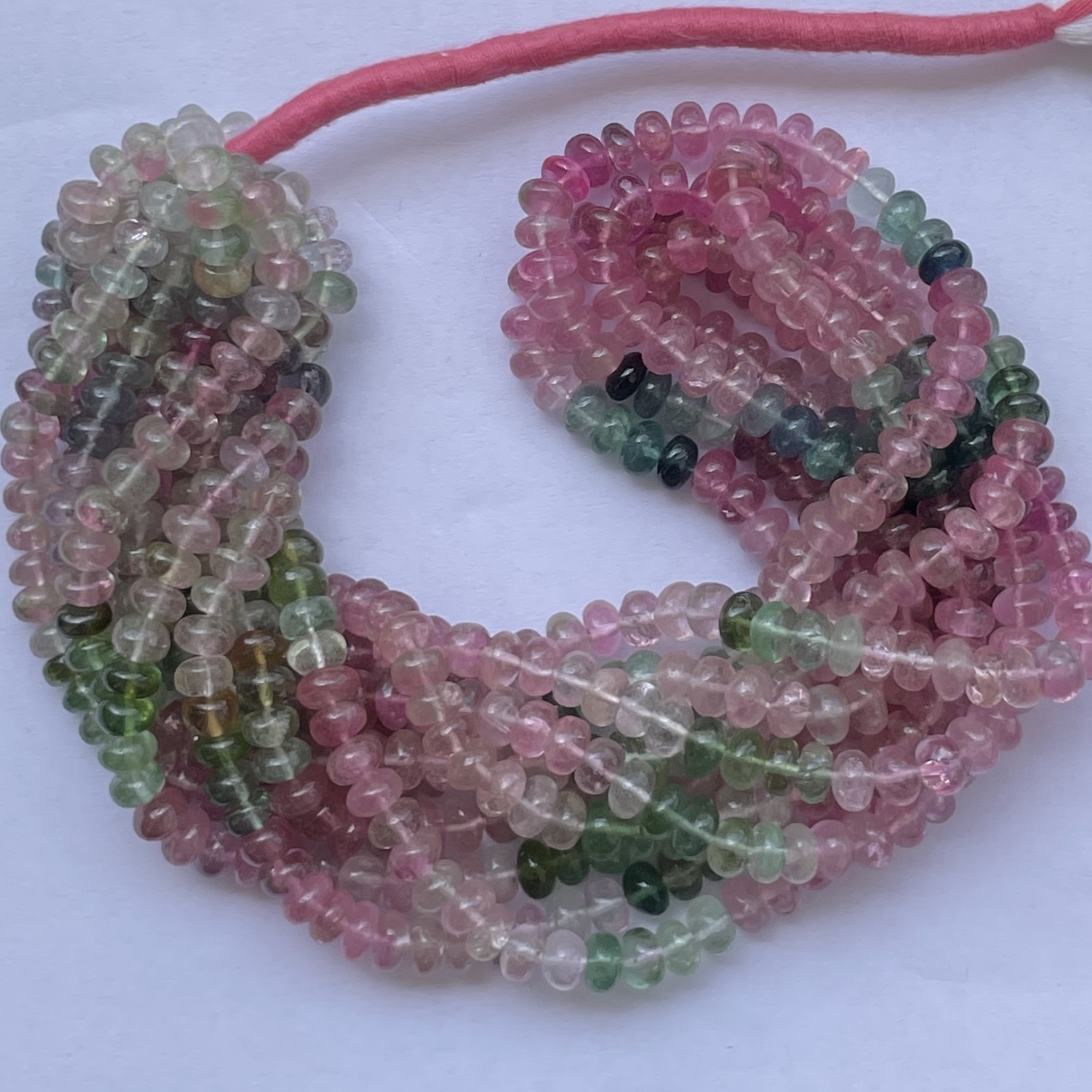 Shop 6mm 8mm Natural Multi Tourmaline Smooth Rondelle Bead Shop 6mm 8mm Natural Multi Tourmaline Smooth Rondelle Bead