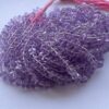 Shop 6mm 8mm Natural Brazil Amethyst Smooth Rondelle Beads