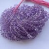 Shop 6mm 8mm Natural Brazil Amethyst Smooth Rondelle Beads