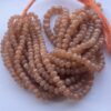 Shop 6mm 8mm Peach Moonstone Smooth Rondelle Beads